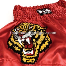 Raja Boxing Muay Thai Boxing Shorts "Tiger" Red Raja - 2