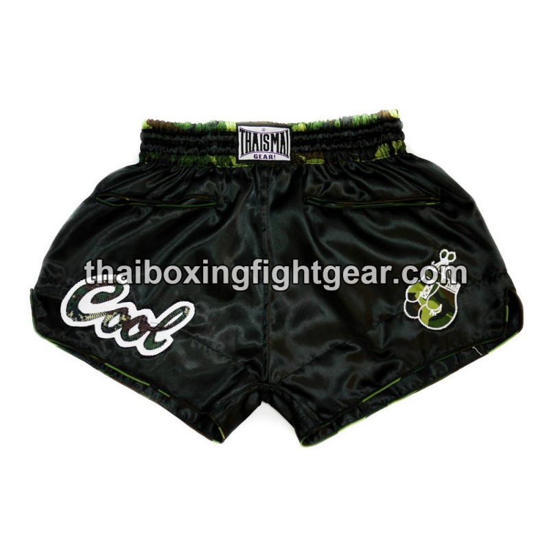 Thaismai Muay Thai Boxing Shorts "COOL" Black Camo Thaismai - 1