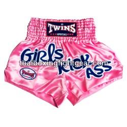 Twins Muay Thai Boxing Shorts "Girls Kick Ass" Twins - 1