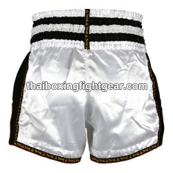 Twins Muay Thai Boxing Shorts "TWS-928 White Black" Twins - 4