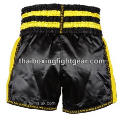 Twins Muay Thai Boxing Shorts "TWS-924 Black Yellow" Twins - 4