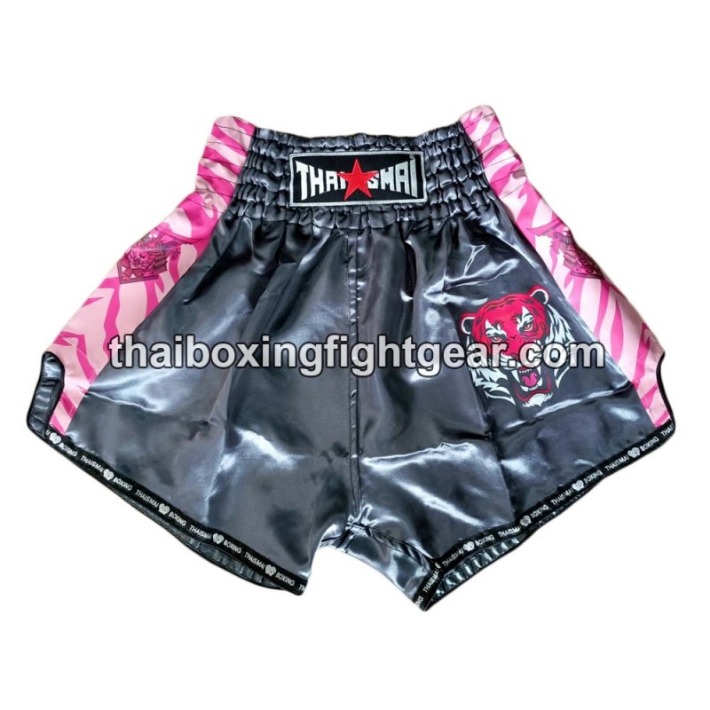 Thaismai Muay Thai Boxing Shorts "Tiger Grey" Thaismai - 1