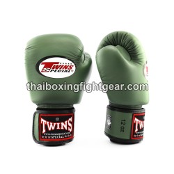 Muay Thai Boxing Gloves for Kids Twins BGVS3 Synthetic Olive Twins - 2