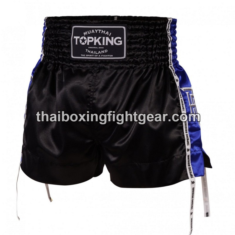 Top King Muay Thai Boxing Shorts TKTBS-202 Black blue Top King - 1