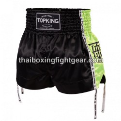Top King Muay Thai Boxing Shorts TKTBS-202 Black Green Top King - 1
