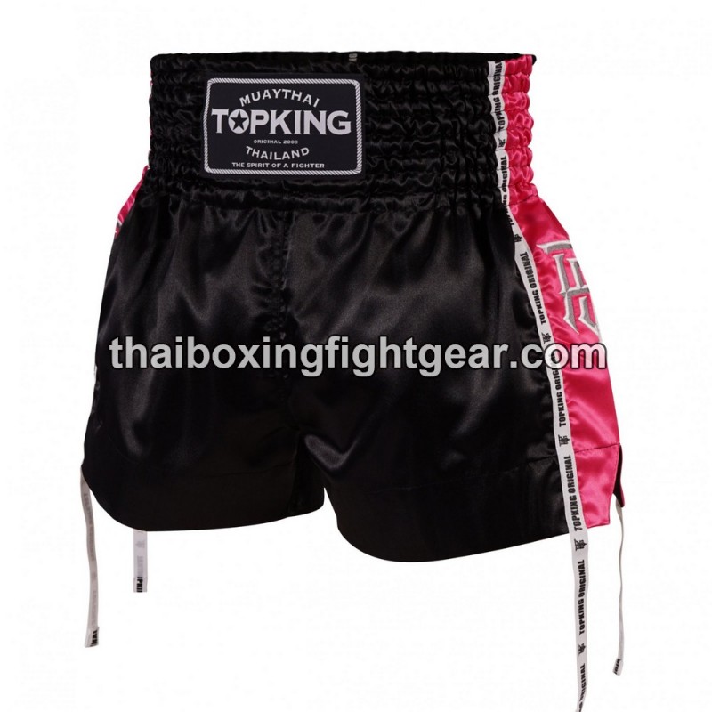 Top King Muay Thai Boxing Shorts TKTBS-202 Black Pink Top King - 1