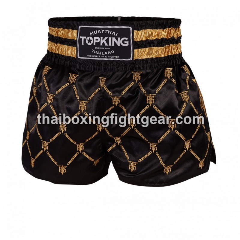Top King Muay Thai Boxing Shorts TKTBS-211 Black Top King - 1