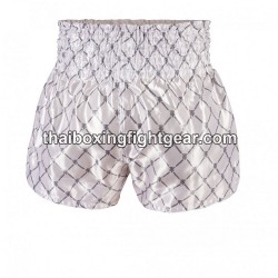 Top King Muay Thai Boxing Shorts TKTBS-213 White Silver Top King - 2