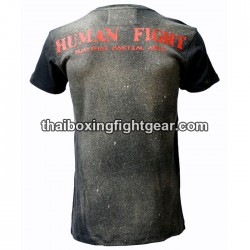 T-shirt Human Fight "Coup de poing" noir/beige | T-shirts