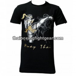 T-shirt Human Fight "High kick 2" noir