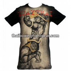 Human Fight T-shirt "Prayer" Black/Beige