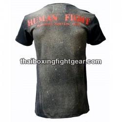 Human Fight T-shirt "Prayer" Black/Beige | T-shirts