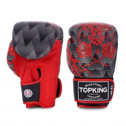 Top King Muay Thai boxing gloves DRAGON-TKBGDG-312 Black
