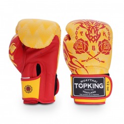 Top King Muay Thai boxing gloves DRAGON-TKBGDG-355 Yellow