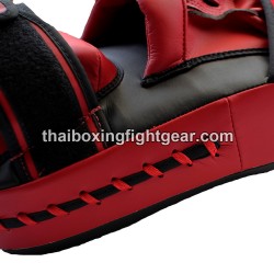 Fairtex Muay Thai/MMA Punching Mitts, Velcro Closure, Black/Red | Equipments