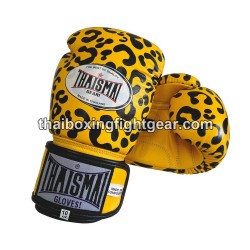 THAISMAI BG124 Muay Thai Boxing Gloves Leather "Leopard"