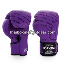 Top King Muay Thai boxing gloves FULL IMPACT SINGLE TONE-TKBGFI Purple