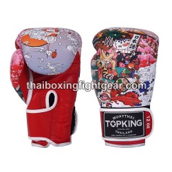 Top King Muay Thai boxing gloves JAPAN CULTURE-TKBGCT Red