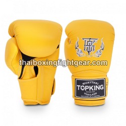 Top King Muay Thai boxing gloves SUPER AIR SINGLE TONE-TKBGSA Yellow