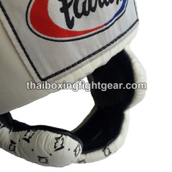 Fairtex HG-10 Muay Thai / MMA Sparring Head Guard  White | Protections
