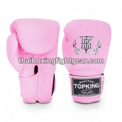 Top King Muay Thai boxing gloves SUPER SINGLE TONE-TKBGSV Pink