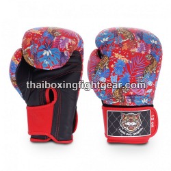Top King Muay Thai boxing gloves WILD TIGER KING-TKBGWT Red