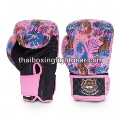 Top King Muay Thai boxing gloves WILD TIGER KING-TKBGWT Pink