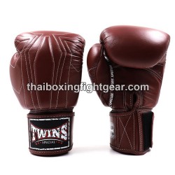 Muay Thai Gloves Twins Boxing Gloves BGVL14 Dark Brown