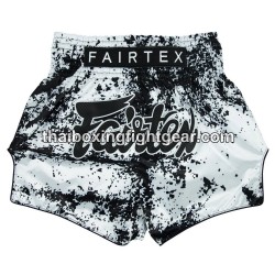 Fairtex Muay Thai Boxing Shorts "BS1948 Grunge White"