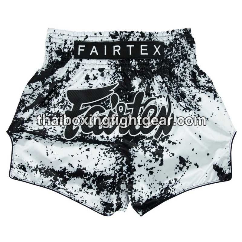 Fairtex Muay Thai Boxing Shorts "BS1948 Grunge White"