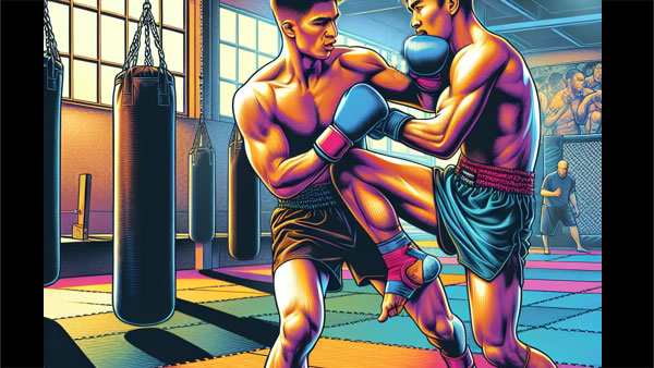 knee attack in clinch