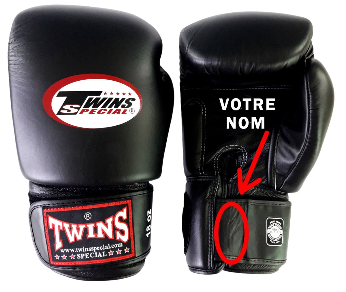 Personnalisation gants de boxe - Thailand fight gear
